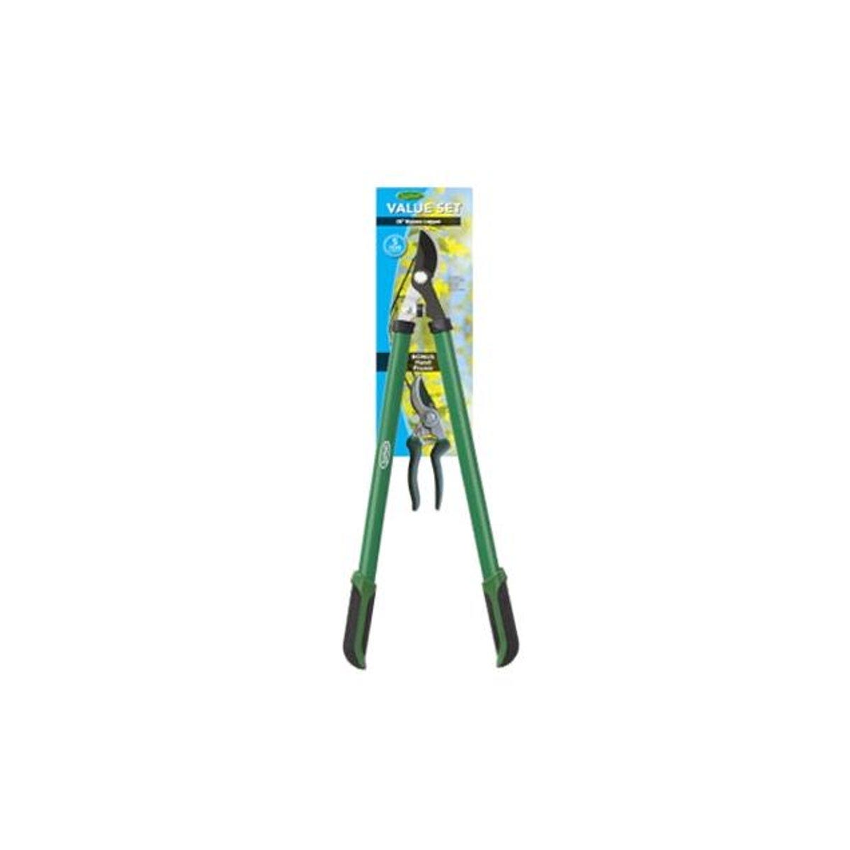 Lopper & Pruner Set with Soft Grip Handles Lopper & Pruner Set with Soft Grip Handles
