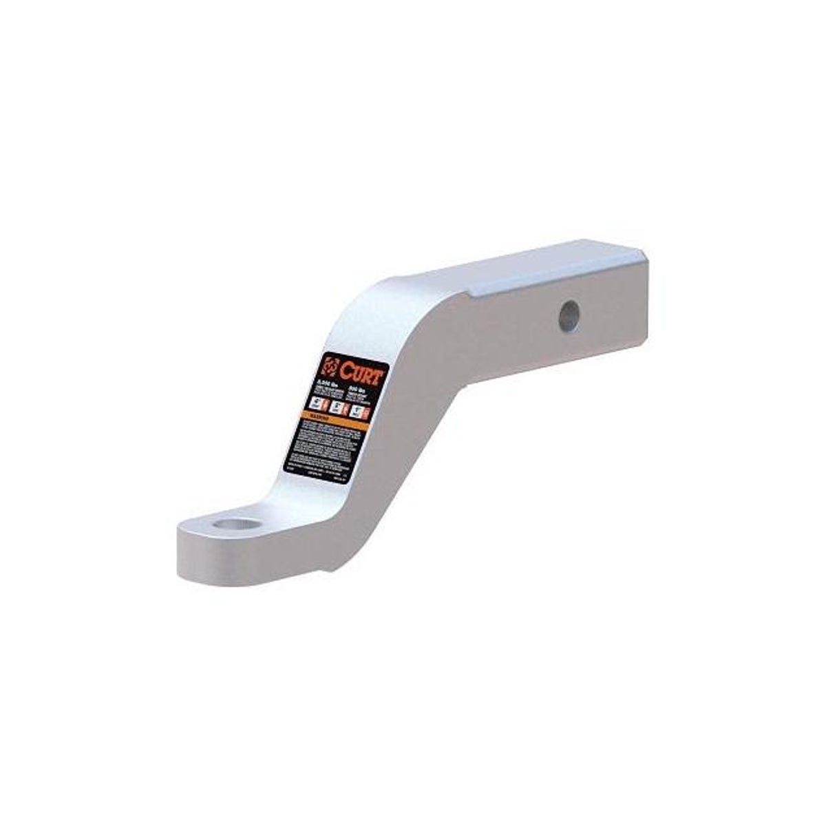 CURT 8000 Lb. 4 In. Drop 8-1/2 In. Long 2 In. Shank Aluminum Ball Mount