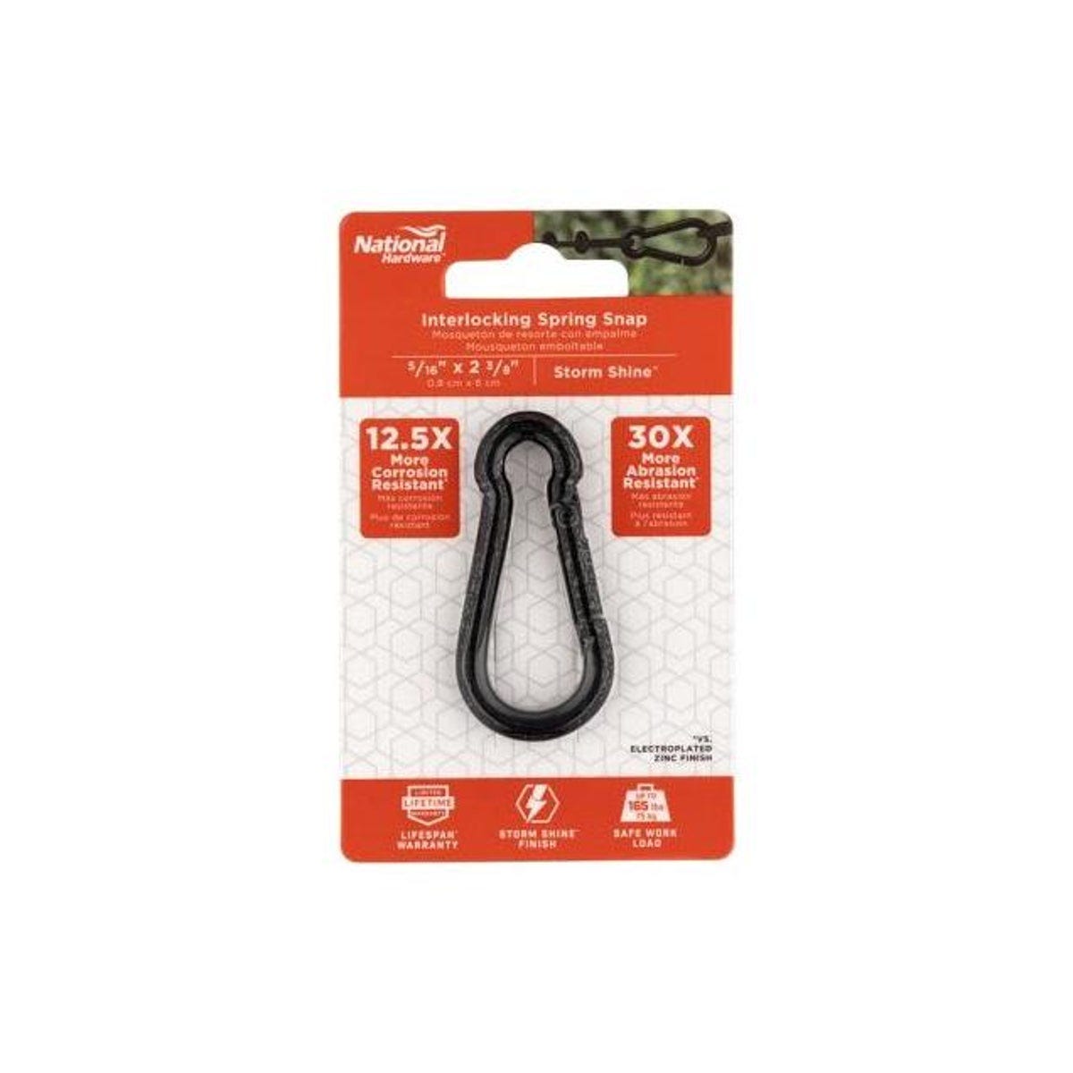 National Hardware 5/16 In. Interlocking Spring Snap National Hardware 5/16 In. Interlocking Spring Snap