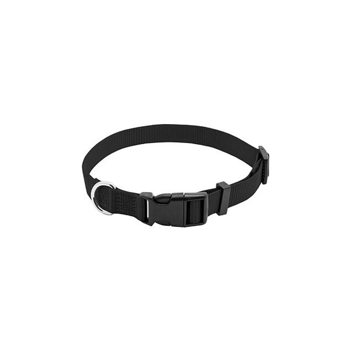 1 In. x 18 In. to 26 In. Adjustable Black Nylon Dog Collar