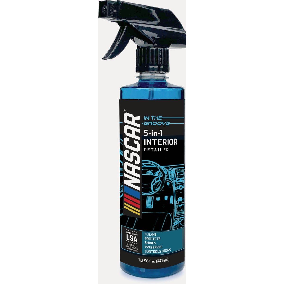 Nascar In the Groove 16 Oz. 5-In-1 Interior Detailer Spray Bottle Nascar In the Groove 16 Oz. 5-In-1 Interior Detailer Spray Bottle