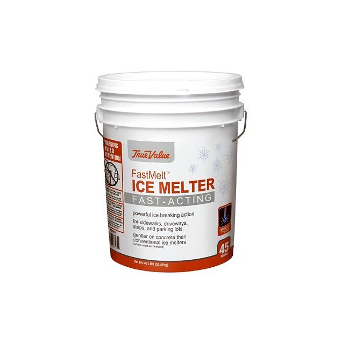 True Value 45 Lb. Pail FastMelt Ice Melt True Value 45 Lb. Pail FastMelt Ice Melt