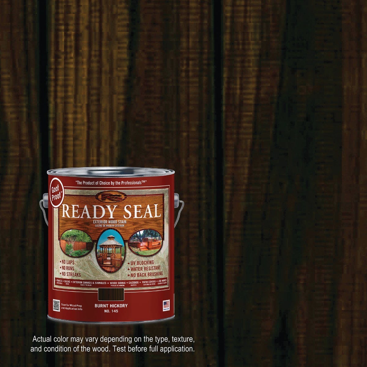Ready Seal 145 Exterior Wood Stain and Sealer, Burnt Hickory, 1 Gal. Ready Seal 145 Exterior Wood Stain and Sealer, Burnt Hickory, 1 Gal.