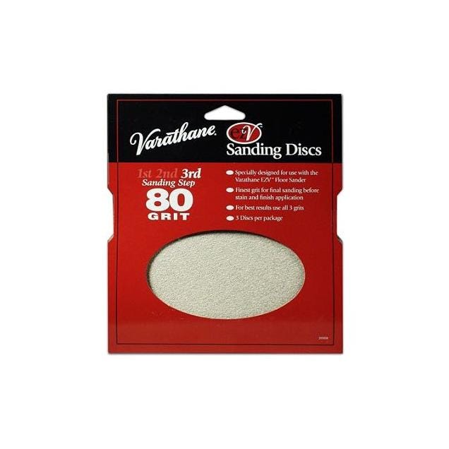 Varathane 3-Pack 80 Grit Sanding Discs Varathane 3-Pack 80 Grit Sanding Discs