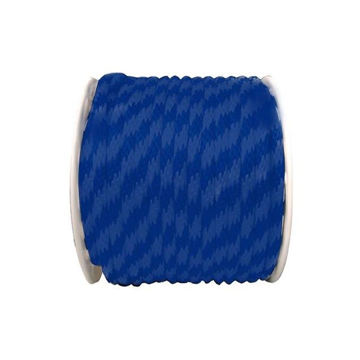 Richelieu 5/8 In. x 200 Ft. Blue Solid Braid Polypropylene Rope