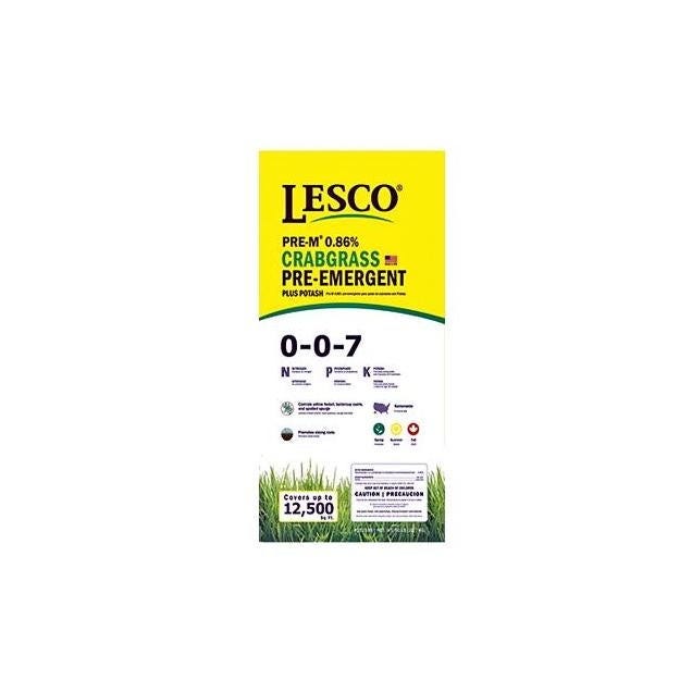 Lesco Professional 50 Lb. 12,500 Sq. Ft. 0-0-7 Lawn Fertilizer with Crabgrass Preventer Lesco Professional 50 Lb. 12,500 Sq. Ft. 0-0-7 Lawn Fertilizer with Crabgrass Preventer