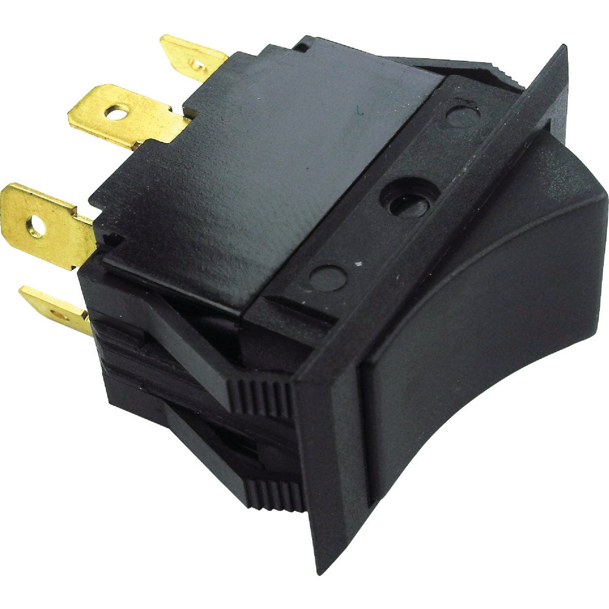 Seachoice 15A 12V Black Rocker Switch, On/Off/On Seachoice 15A 12V Black Rocker Switch, On/Off/On