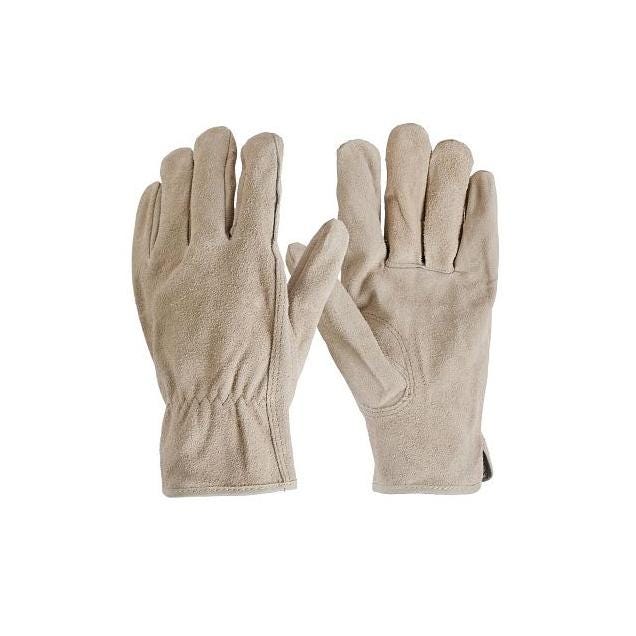 True Grip Men's Large Suede Leather Work Gloves