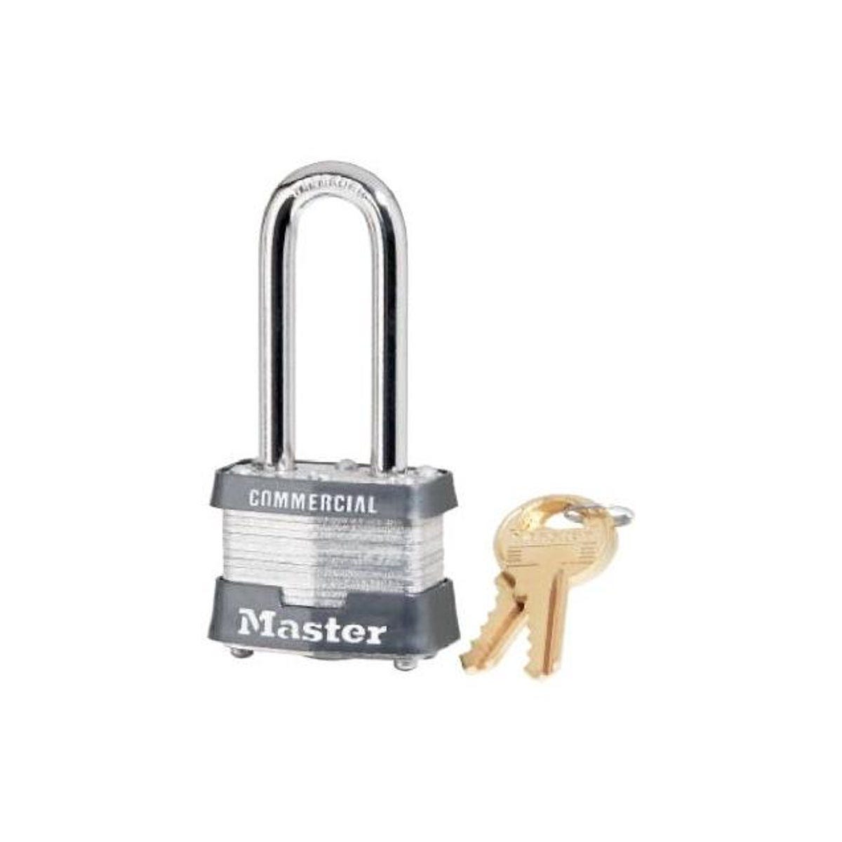 Master Lock 1-1/2 In. Laminated Keyed-Alike Padlock with 2 In. Long Shackle Master Lock 1-1/2 In. Laminated Keyed-Alike Padlock with 2 In. Long Shackle