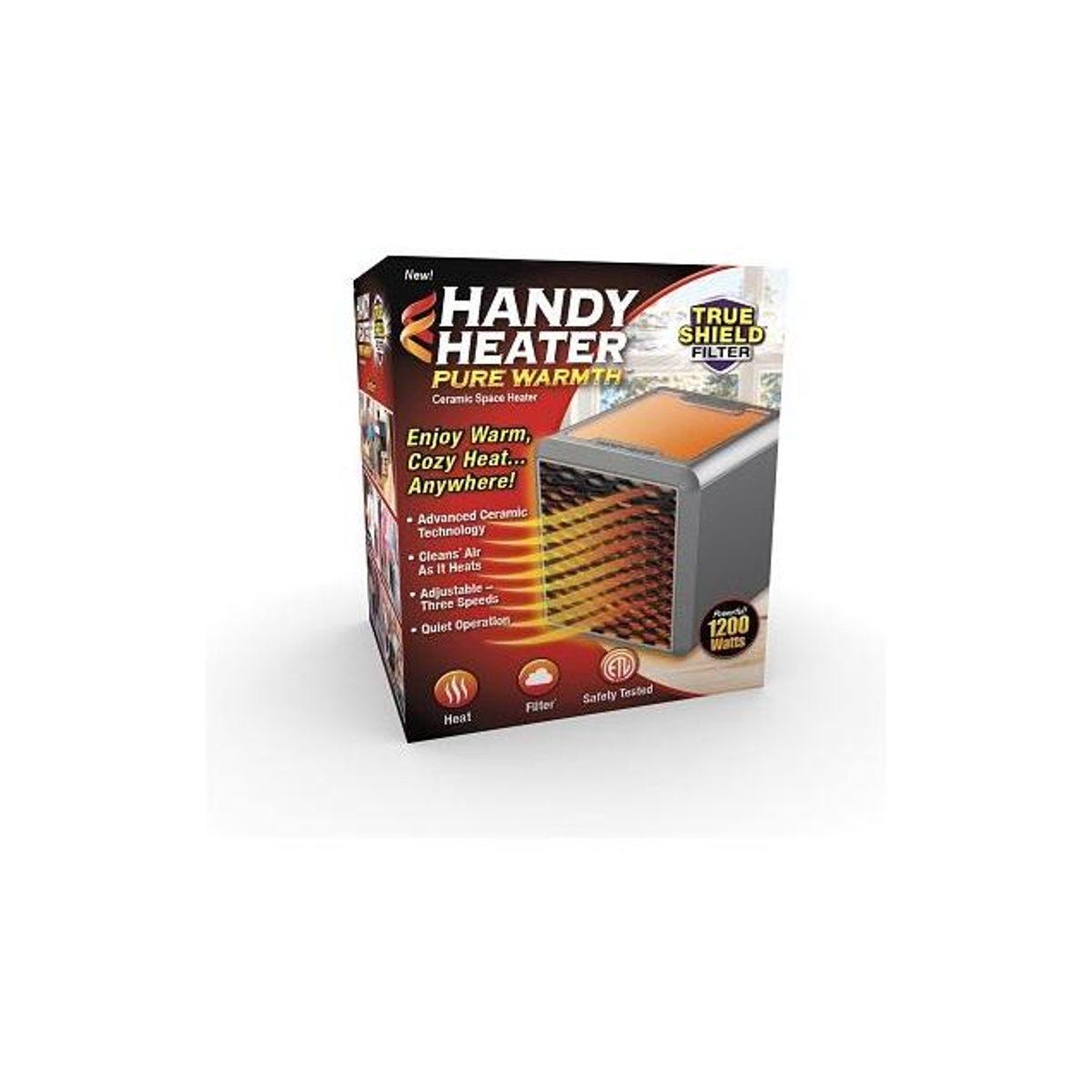 Handy Heater Pure Warmth Ceramic Space Heater Handy Heater Pure Warmth Ceramic Space Heater