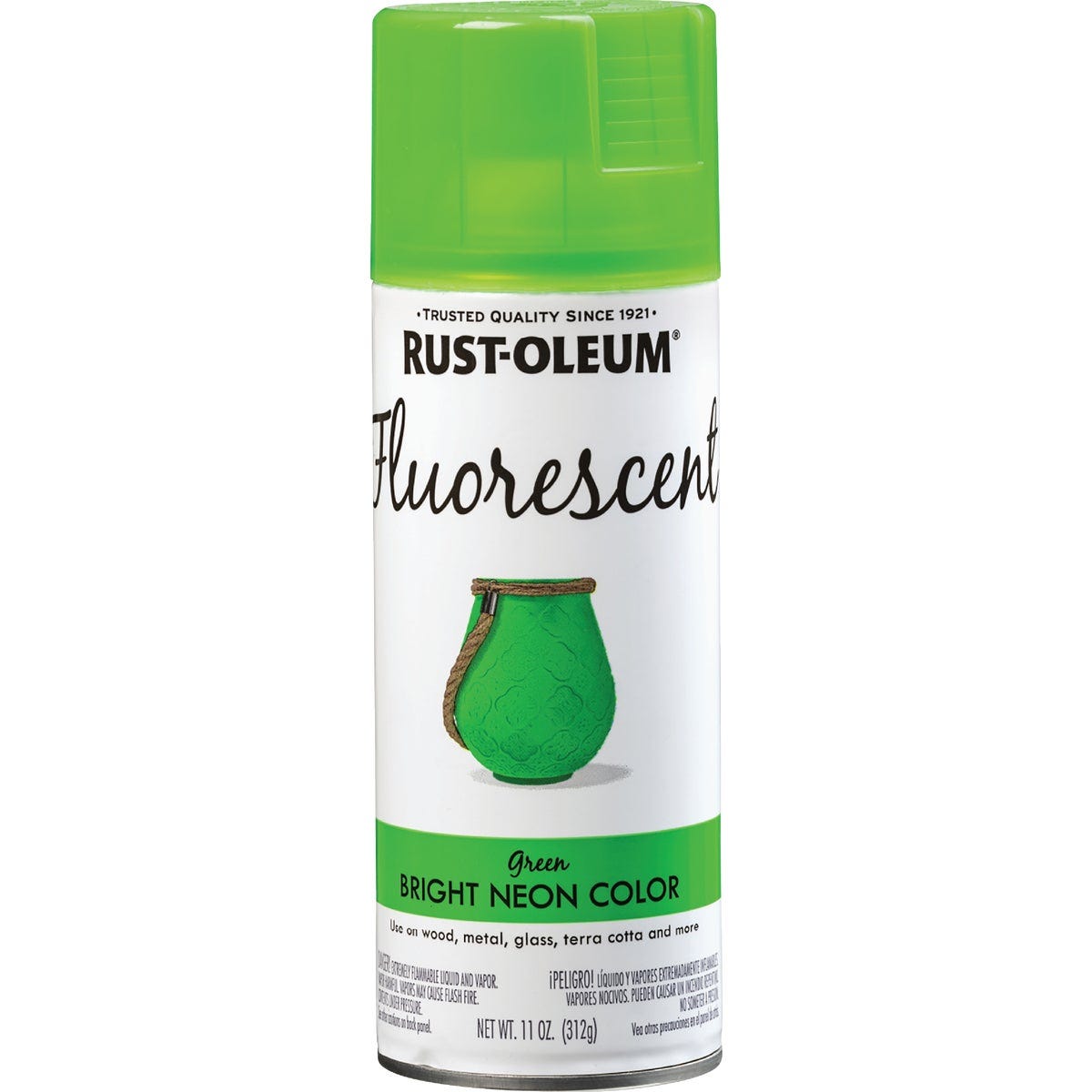 Rust-Oleum Fluorescent 11 Oz. Gloss Spray Paint, Fluorescent Green - photo 2