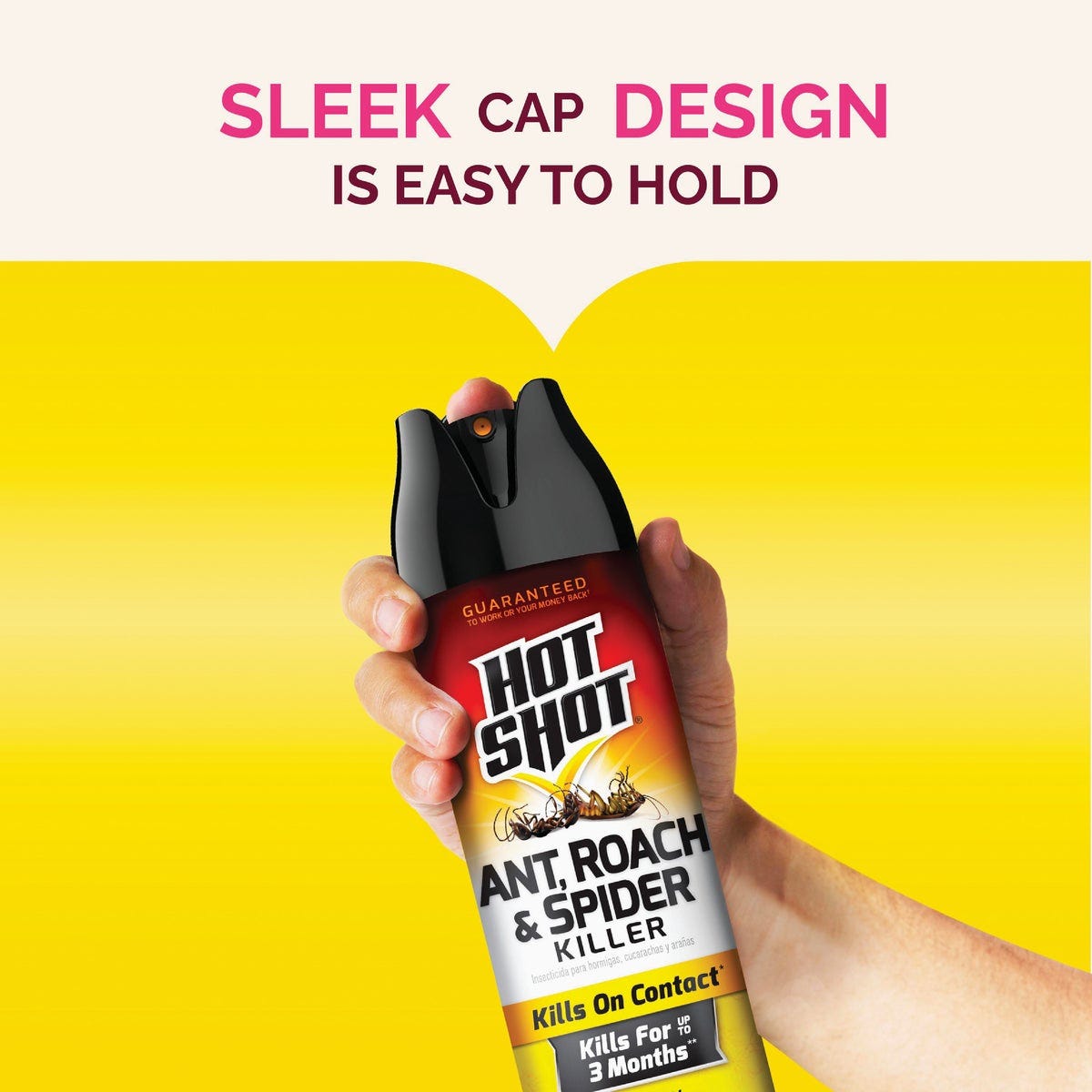 Hot Shot 17.5 Oz. Lemon Fresh Scent Aerosol Spray Ant, Roach, & Spider Killer - photo 5