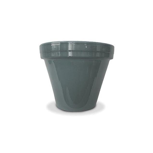 Ceramo 6.5 In. Grey Powder-Coated Standard Pot