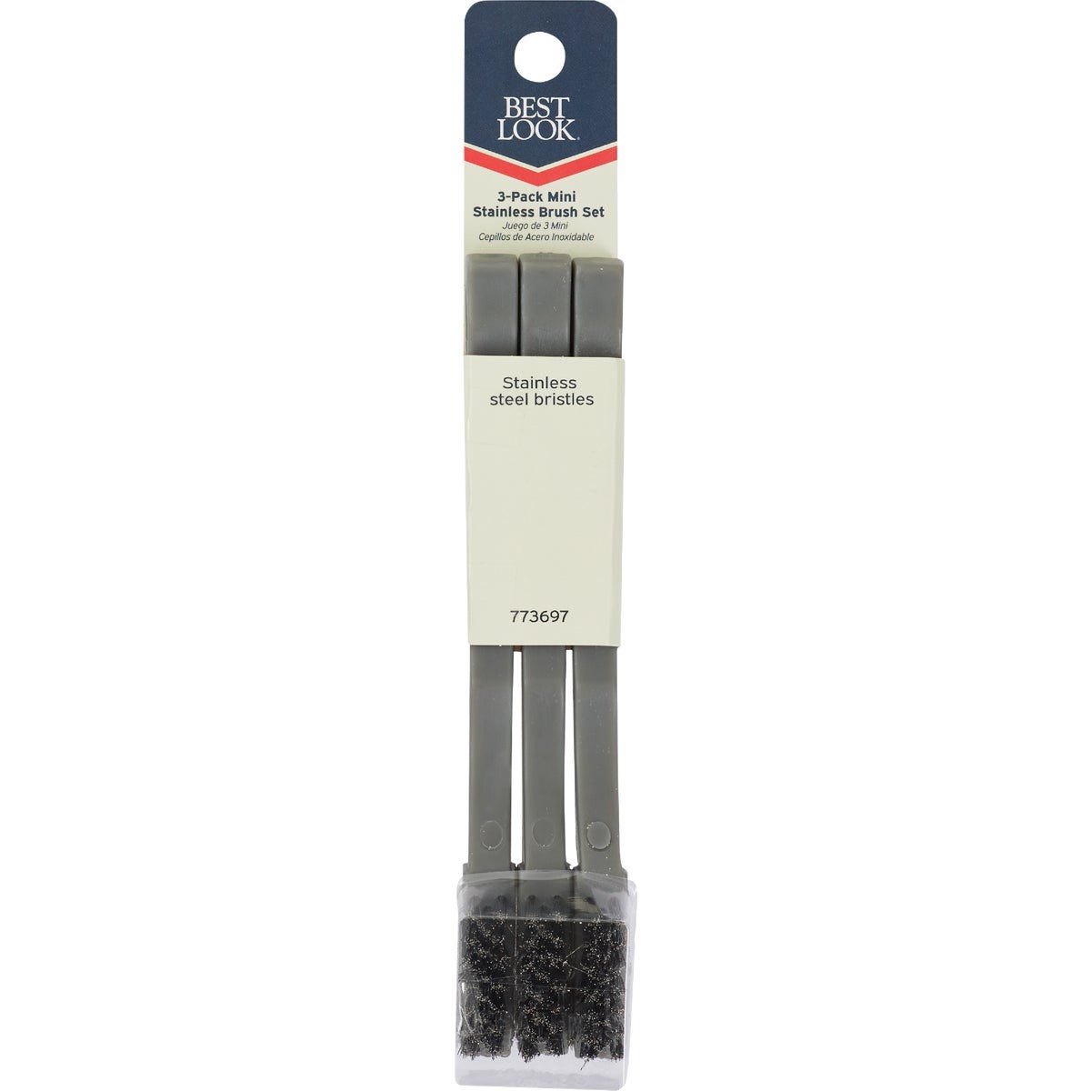 Best Look Stainless Steel Bristle Mini Brush (3-Pack) Best Look Stainless Steel Bristle Mini Brush (3-Pack)