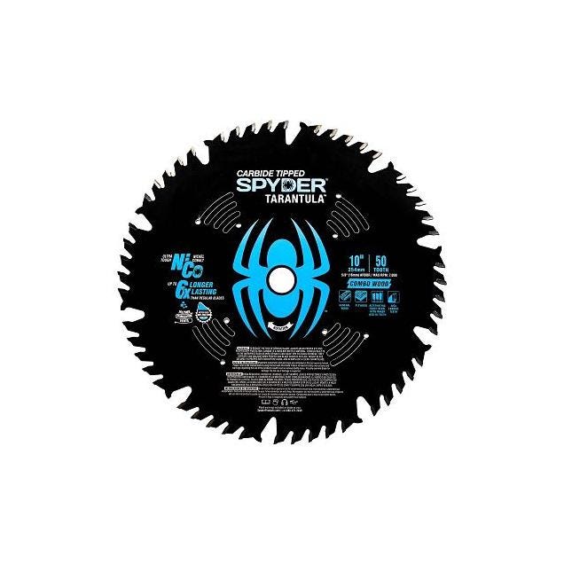 Spyder Tarantula 10 In. 50-Tooth Combination Circular Saw Blade