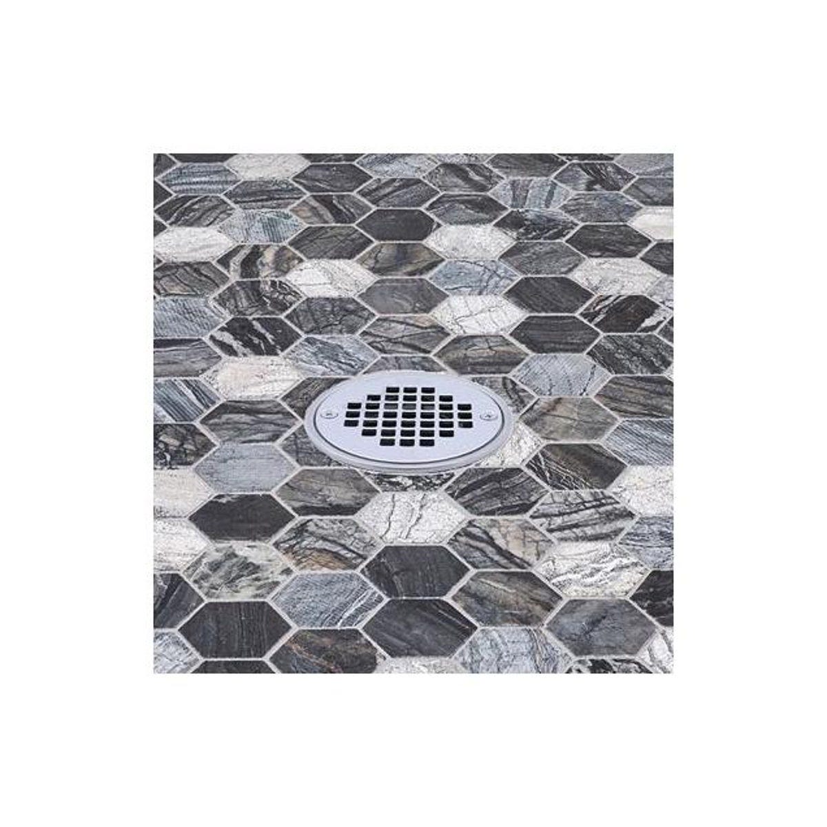 Oatey 2 In. x 3 In. Round Ceramic Shower Stall Drain - photo 4