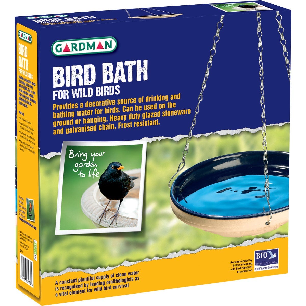 Gardman Stoneware Blue Bird Bath - photo 2 Gardman Stoneware Blue Bird Bath - photo 2