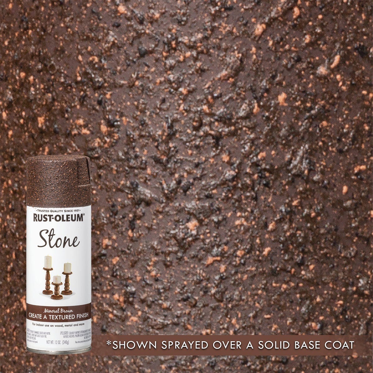 Rust-Oleum 12 Oz. Stone Spray Paint, Mineral Brown Rust-Oleum 12 Oz. Stone Spray Paint, Mineral Brown