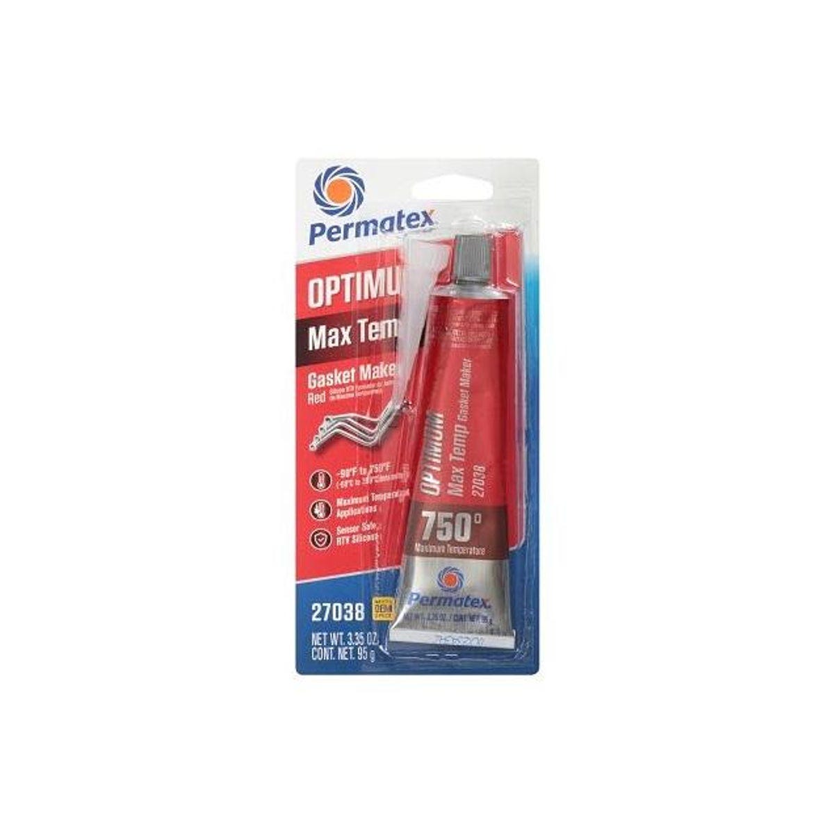 Permatex 3.35 Oz. Red Optimum Max Temperature Gasket Maker