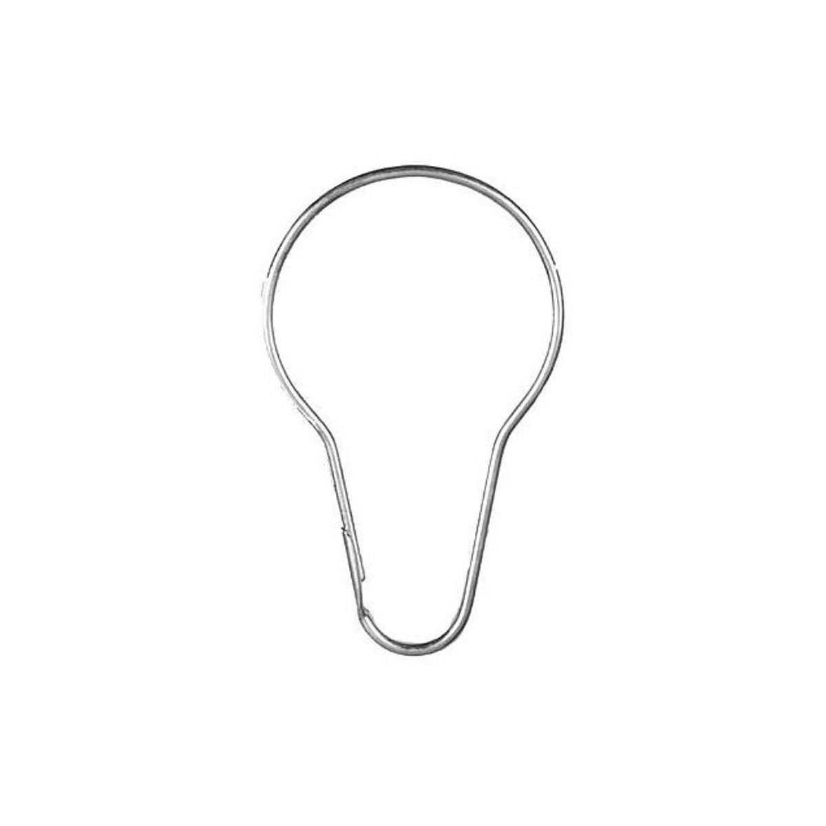 Kenney 12-Pack Metal Shower Curtain Rings Kenney 12-Pack Metal Shower Curtain Rings