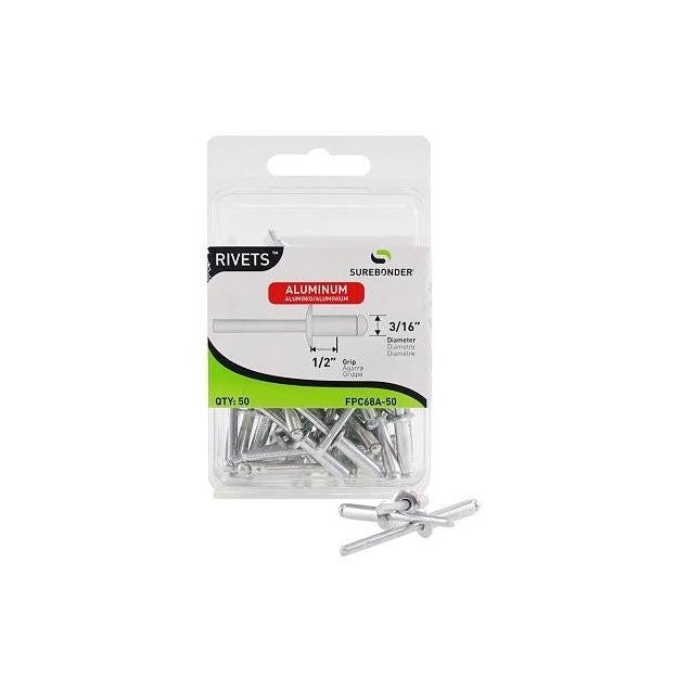 Surebonder Long Aluminum Rivets (50-Pack)