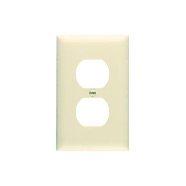 Legrand Pass & Seymour 10-Pack Ivory Nylon 1-Gang Duplex Outlet Wall Plate