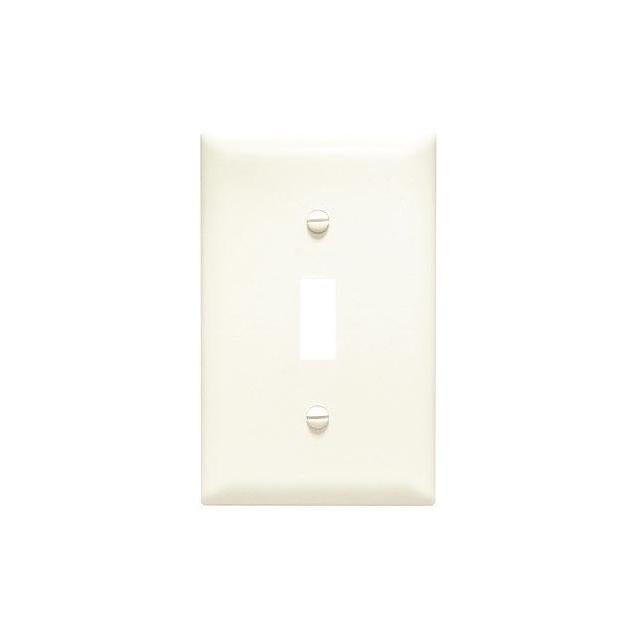 Legrand Pass & Seymour 1-Gang Nylon Toggle Switch Wall Plate, Almond