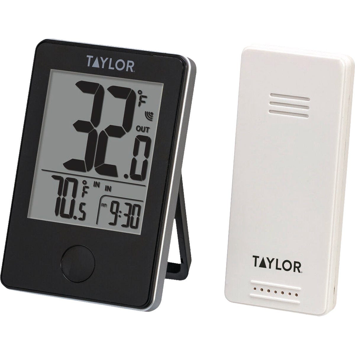 Taylor Indoor/Outdoor Wireless Thermometer with Remote Sensor & Clock - photo 2 Taylor Indoor/Outdoor Wireless Thermometer with Remote Sensor & Clock - photo 2
