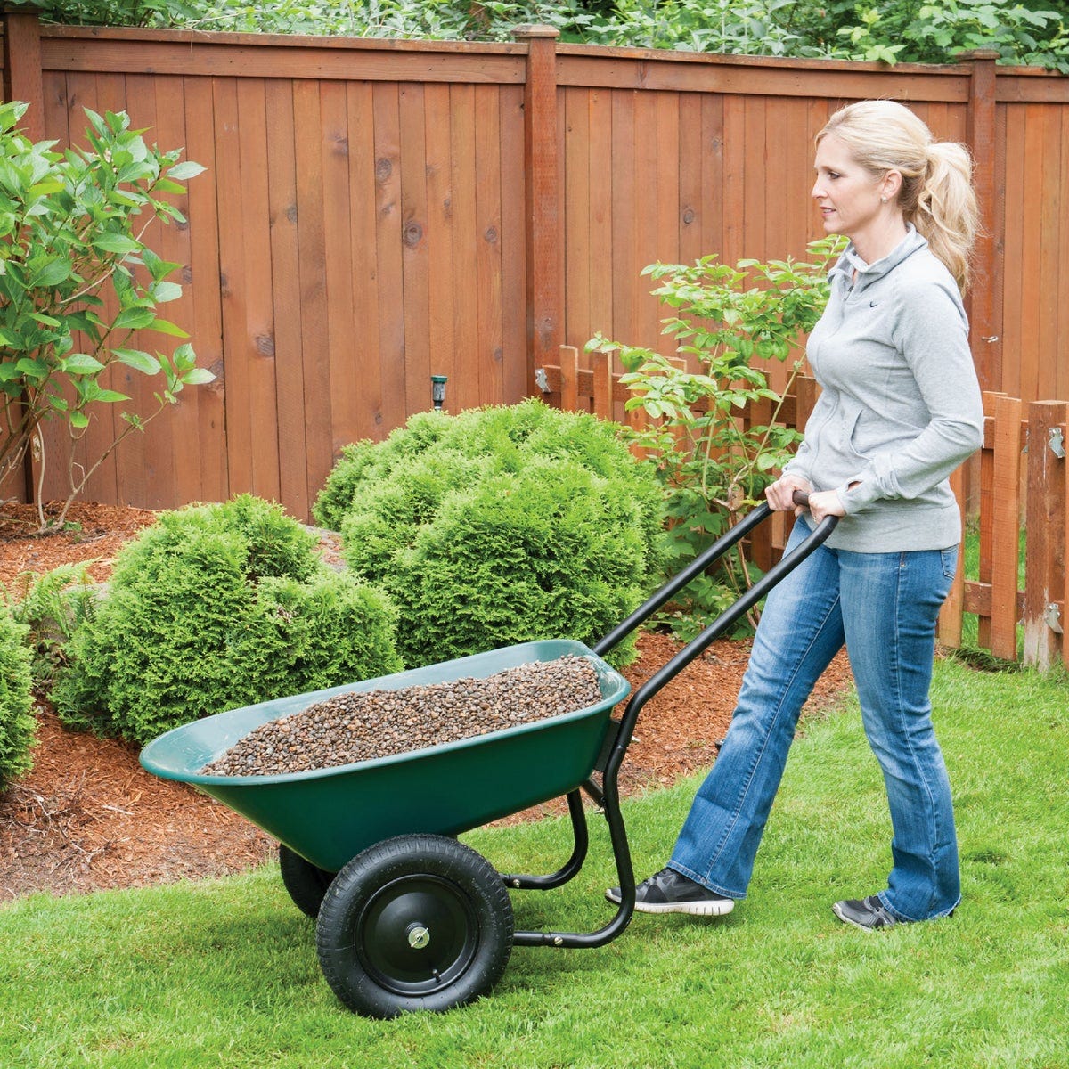 Green Thumb 5 Cu. Ft. Poly Wheelbarrow - photo 3 Green Thumb 5 Cu. Ft. Poly Wheelbarrow - photo 3