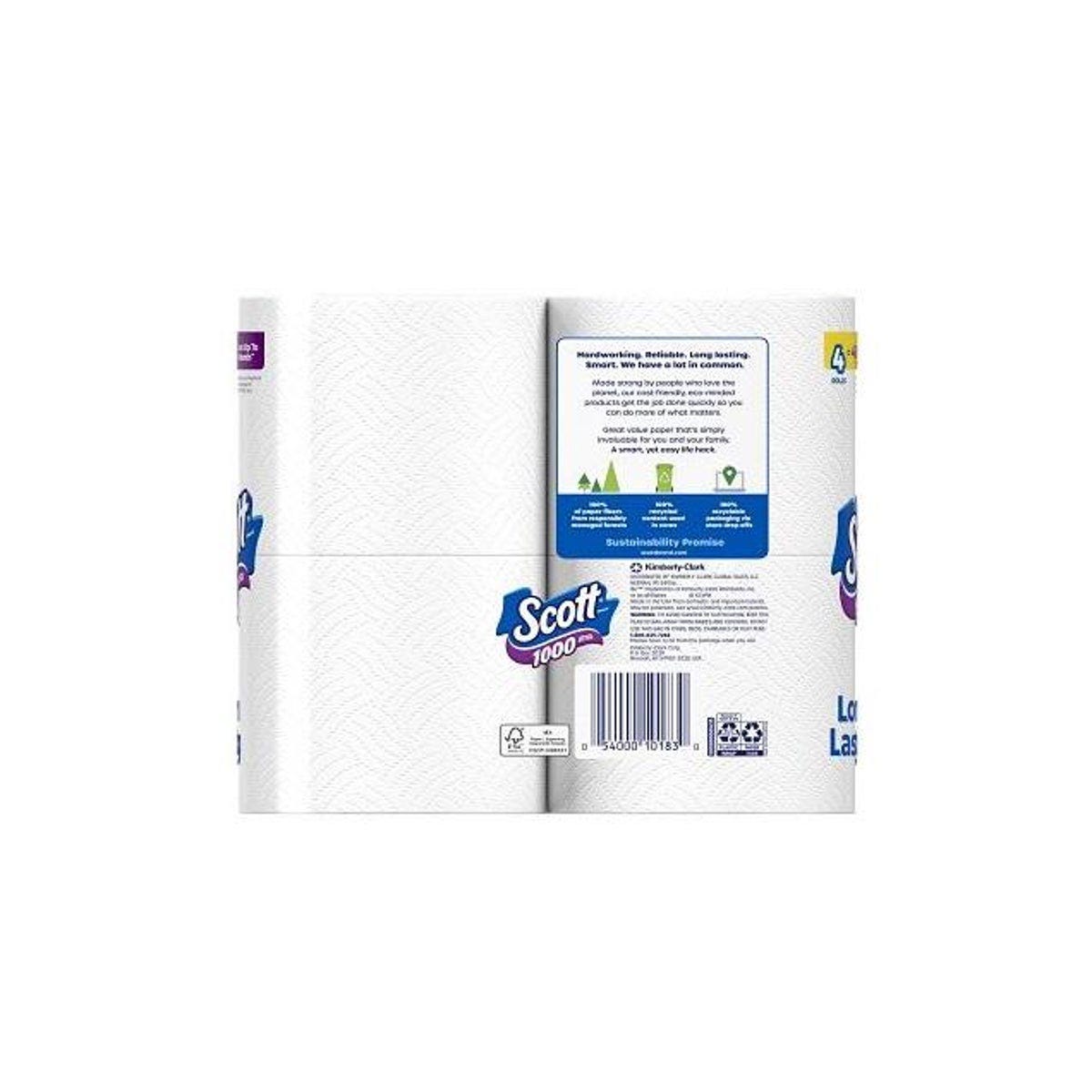 Scott 1-Ply White Bath Tissue (4-Pack) - photo 4