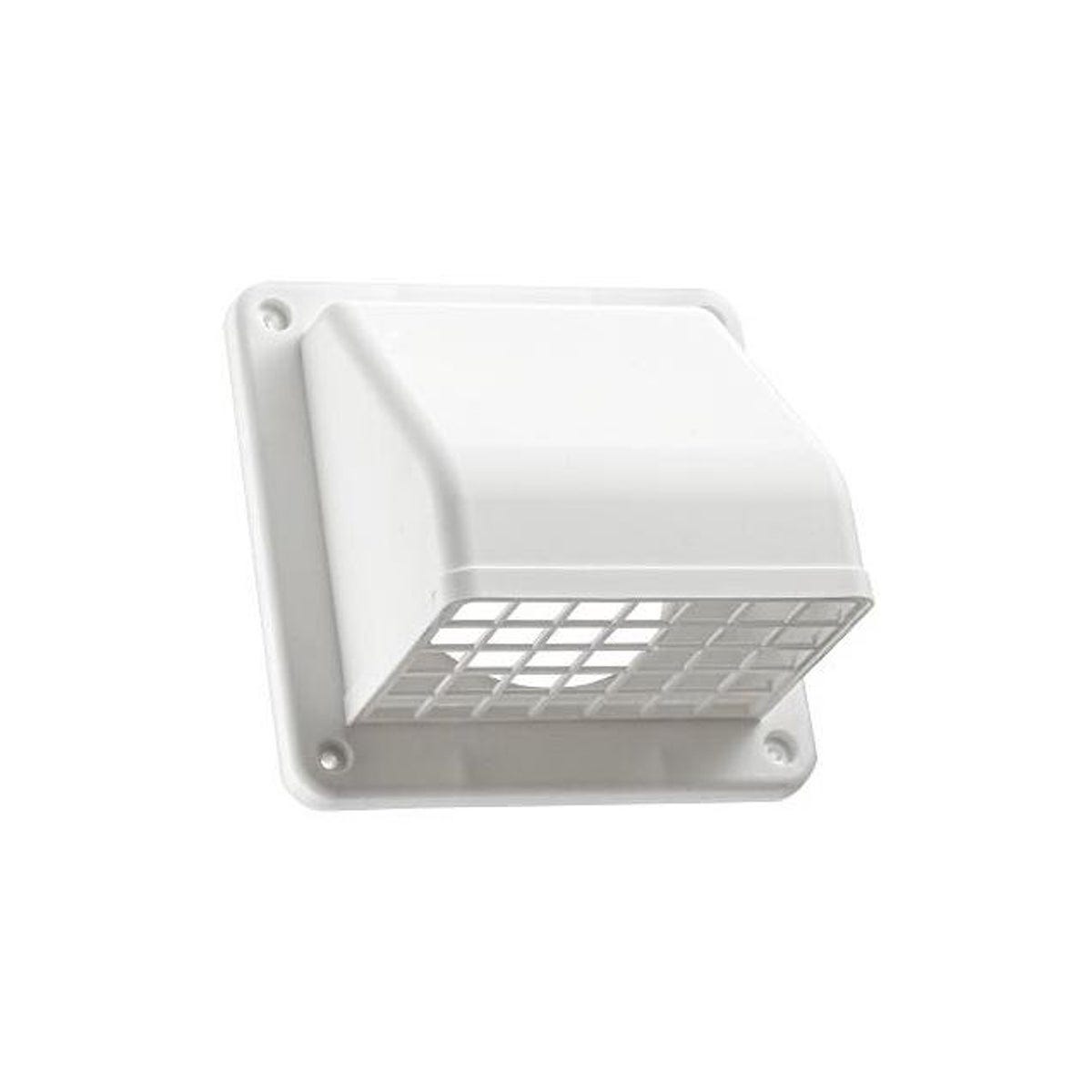 Lambro 4 In. White Plastic Exhaust Wall Hood Vent - photo 4