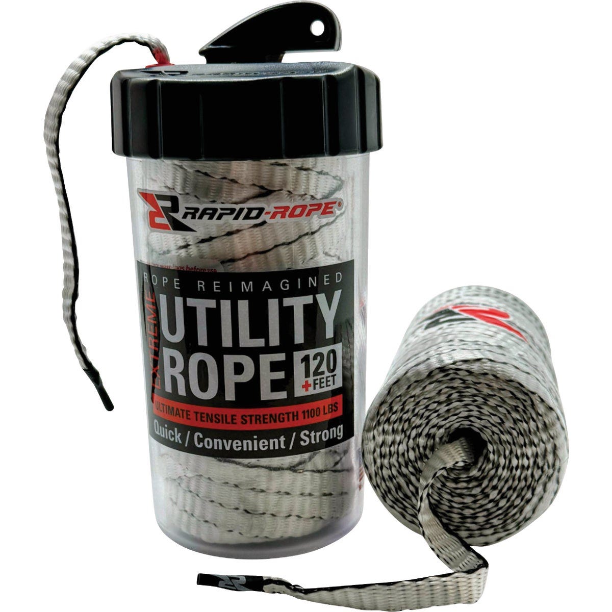 Rapid Rope 120 Ft. 1100 Lb. Tensile Strength White Utility Rope | True ...