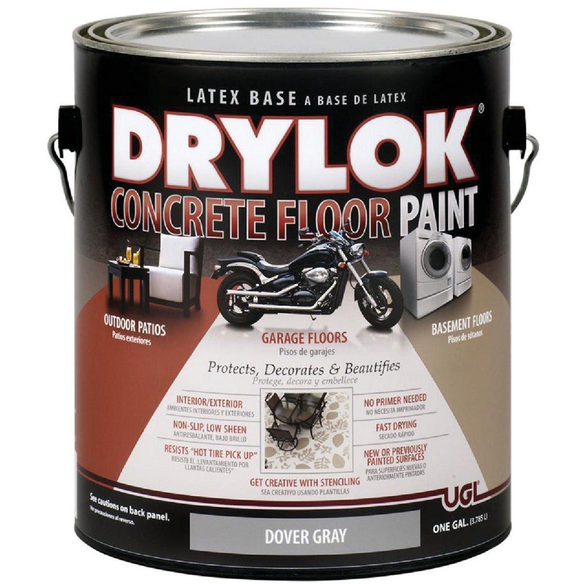 Drylok Dover Gray Latex Base Garage Floor Paint, 1 Gal. - photo 2