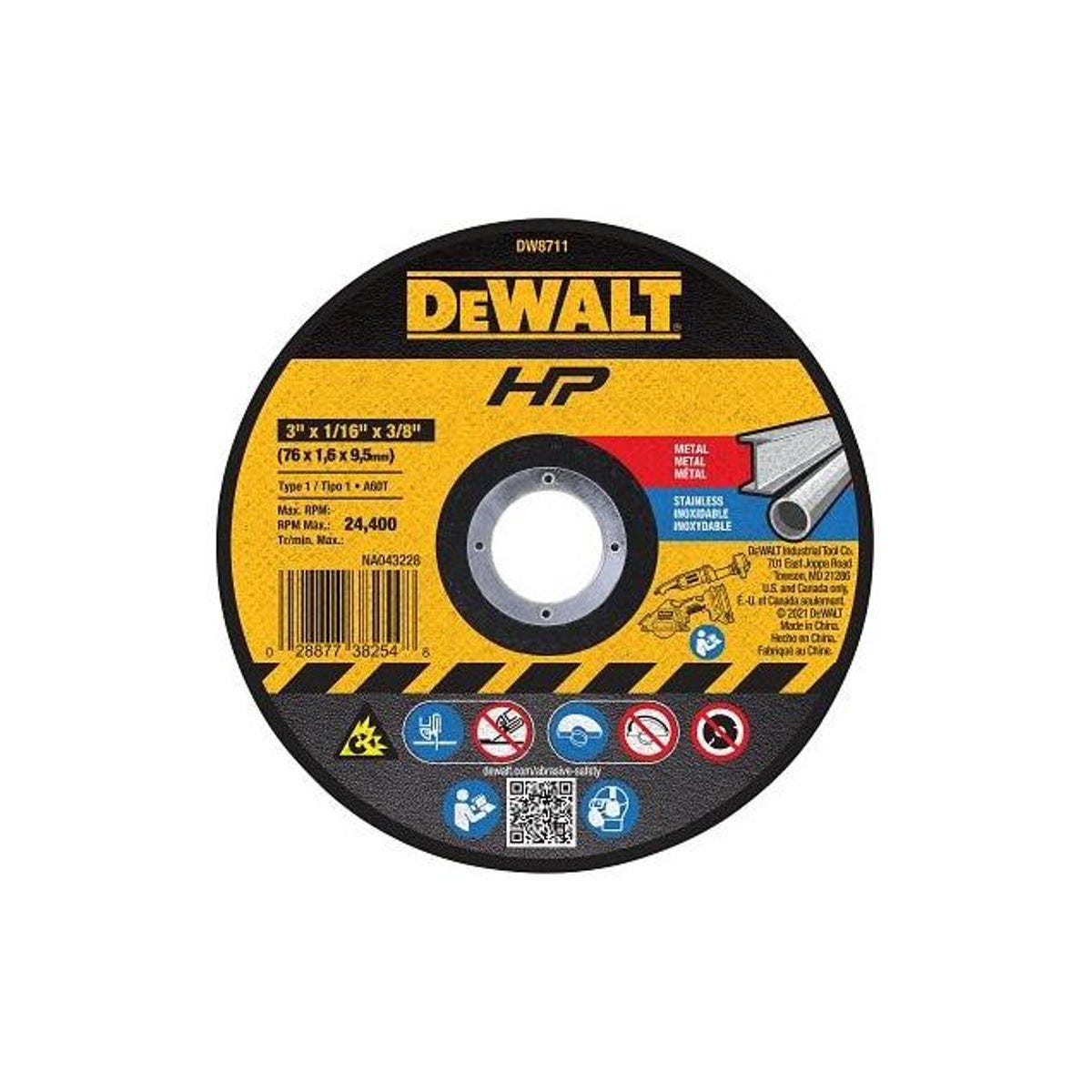 DEWALT 3 In. Bonded Cutting Wheel