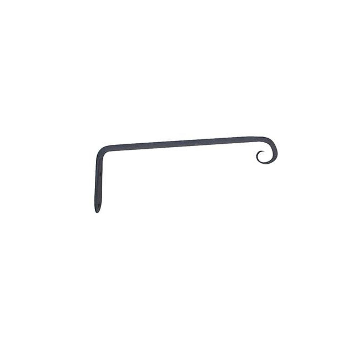 10 In. Black Straight Hanging Plant Hook