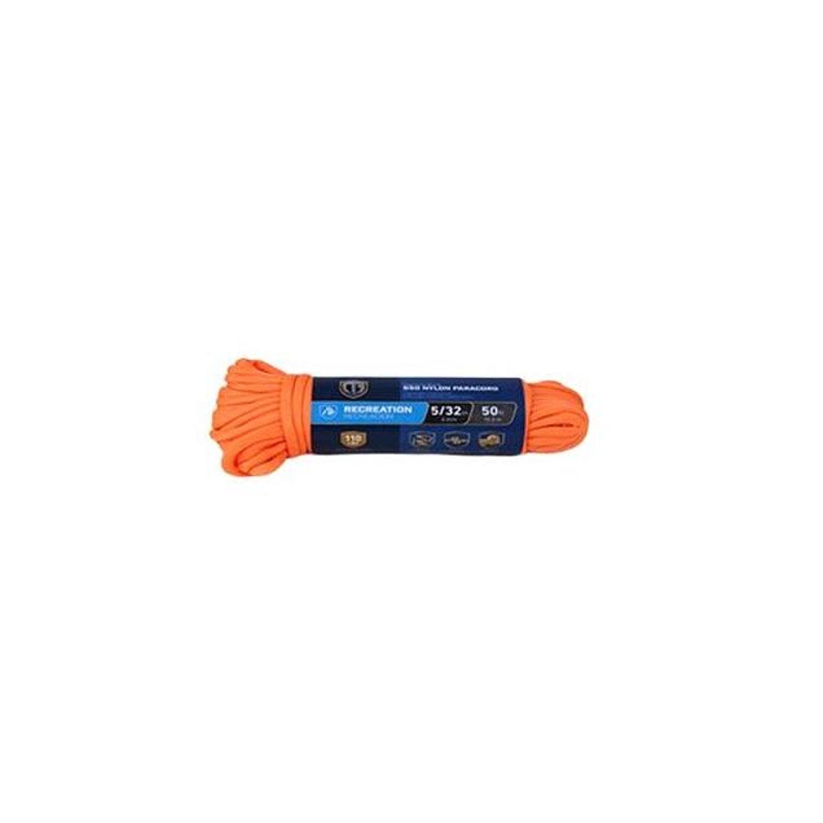 Richelieu 5/32 In. x 50 Ft. Orange Para Cord 550 Nylon Rope