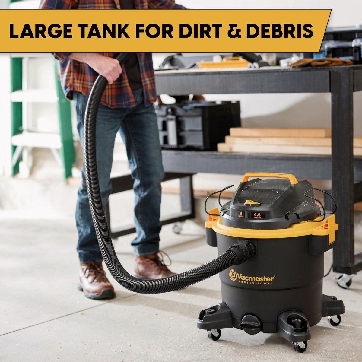 Vacmaster Professional Beast Series 9 Gal. 4.5 HP Wet/Dry Vacuum - photo 4 Vacmaster Professional Beast Series 9 Gal. 4.5 HP Wet/Dry Vacuum - photo 4