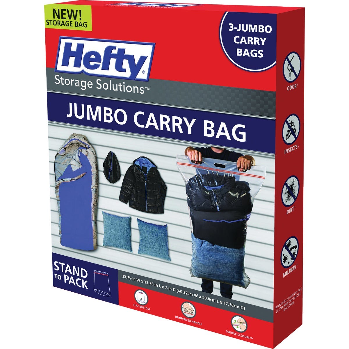 Hefty Jumbo Carry Storage Bags (3-Count) Hefty Jumbo Carry Storage Bags (3-Count)