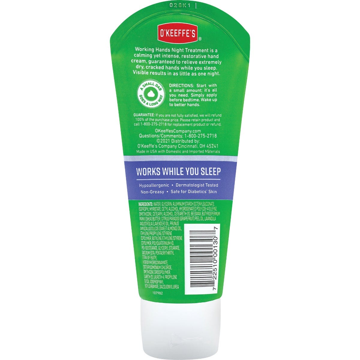 O'Keeffe's Working Hands 3 Oz. Night Treatment Lotion - photo 2