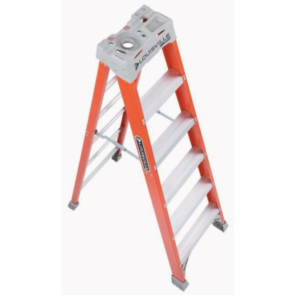 Louisville Ladder 6 Ft. Fiberglass Step Ladder with 300 Lb. Load Capacity Type IA Ladder Rating Louisville Ladder 6 Ft. Fiberglass Step Ladder with 300 Lb. Load Capacity Type IA Ladder Rating
