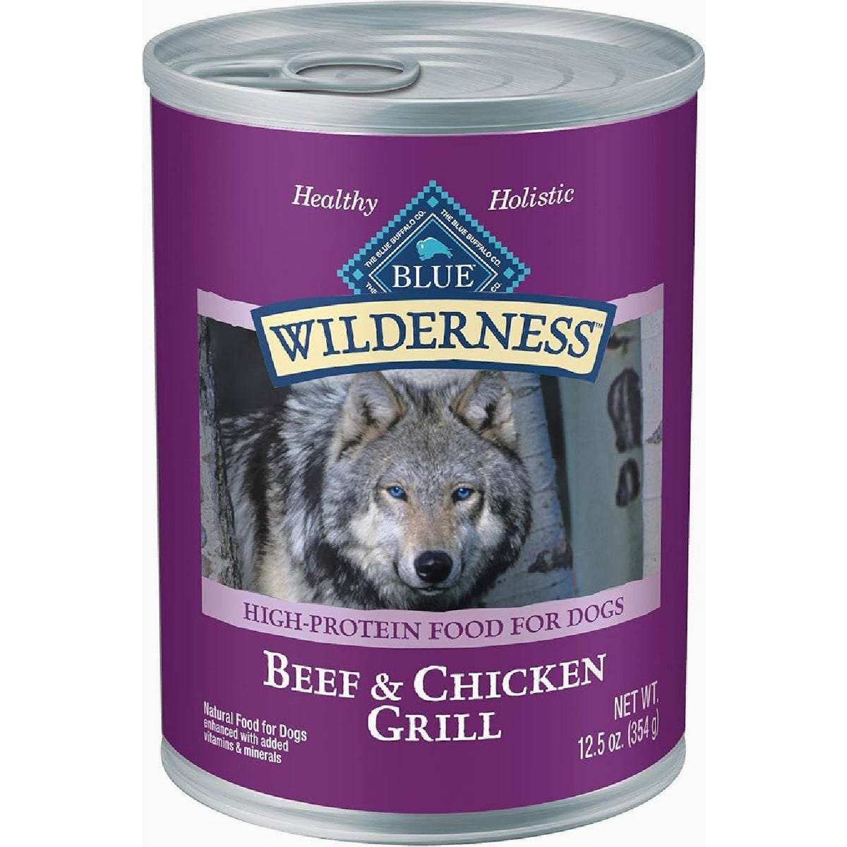 Blue Buffalo Wilderness Beef & Chicken Grill High Protein Adult Wet Dog Food, 12.5 Oz.