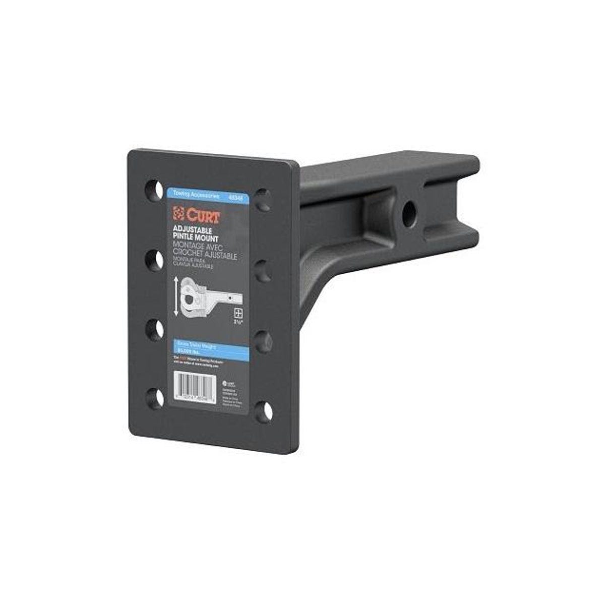 CURT Adjustable Pintle Mount, 20,000 Lb. Load
