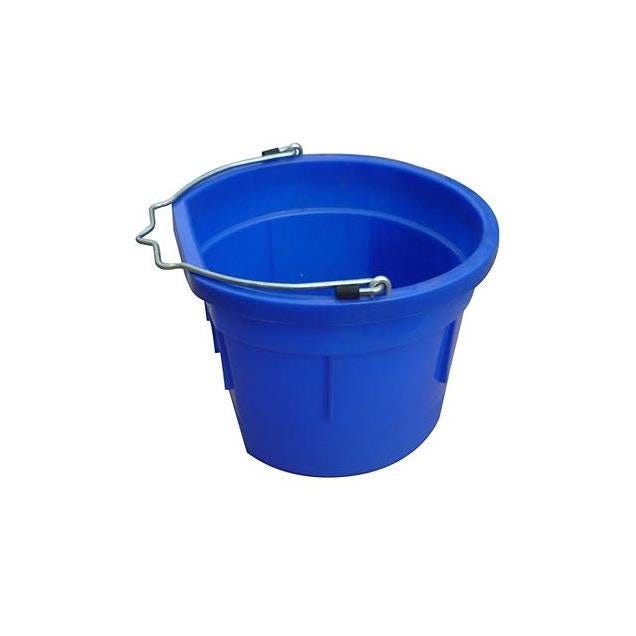 Master Rancher 8 Qt. Blue Resin Flat Sided Utility Bucket