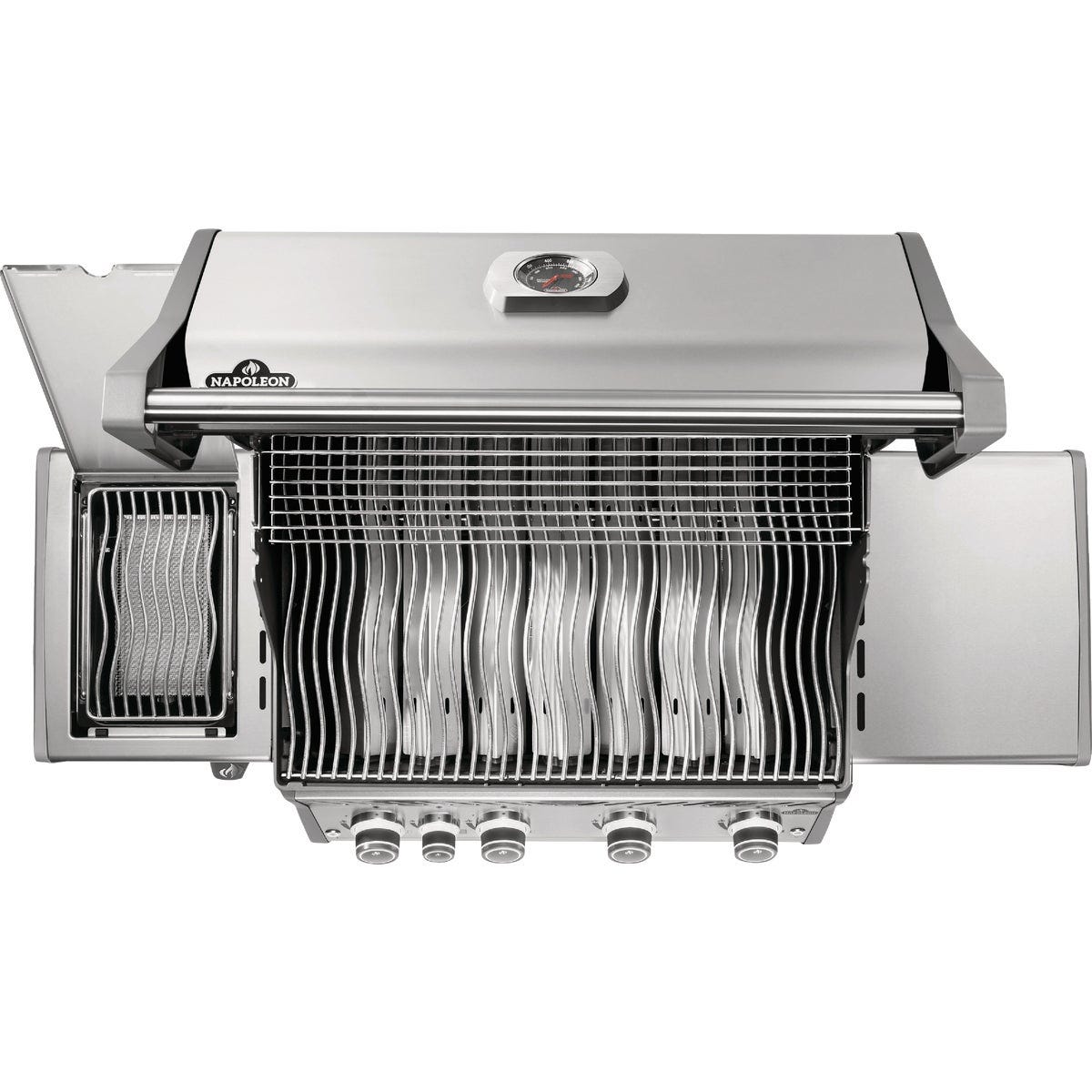 Napoleon Rogue Pro 525 4-Burner Natural Gas Grill with Infrared Side Burner, Stainless Steel - photo 2