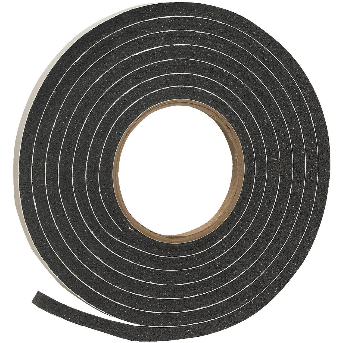 Frost King 3/8 In. W x 5/16 In. T x 10 Ft. L Black Rubber Foam Weatherstrip Tape
