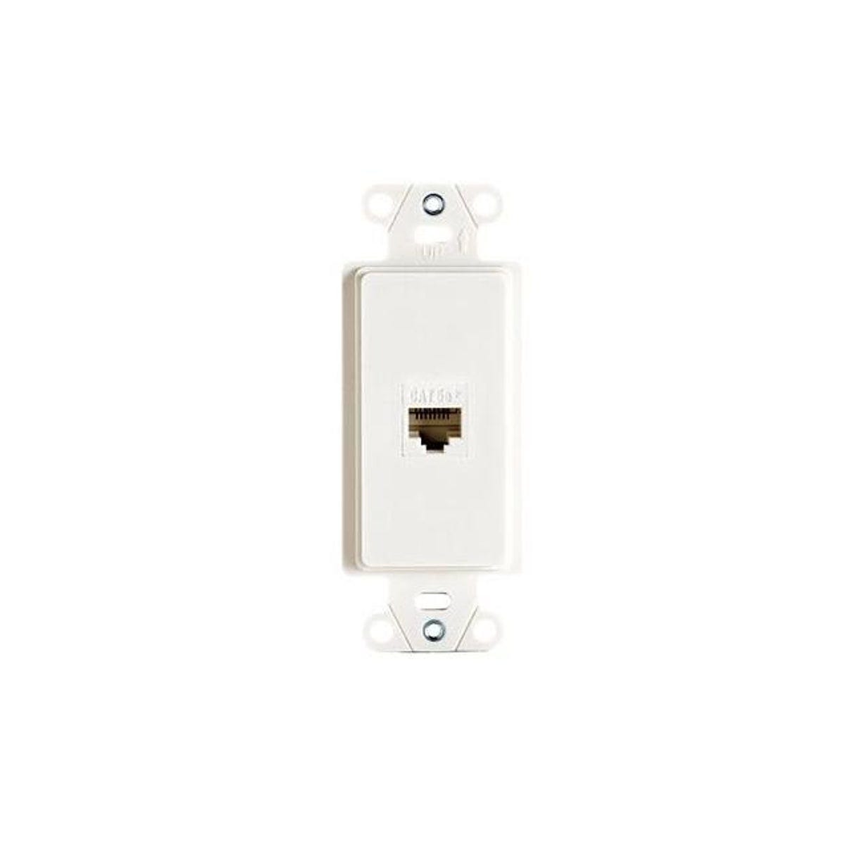 Legrand Pass & Seymour Wall Jack, Cat5e/RJ45, 1-Port, White