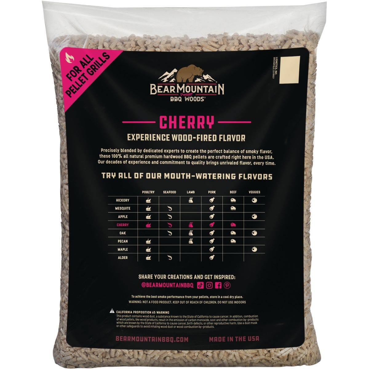 Bear Mountain BBQ Premium Woods 20 Lb. Cherry Wood Pellet - photo 2