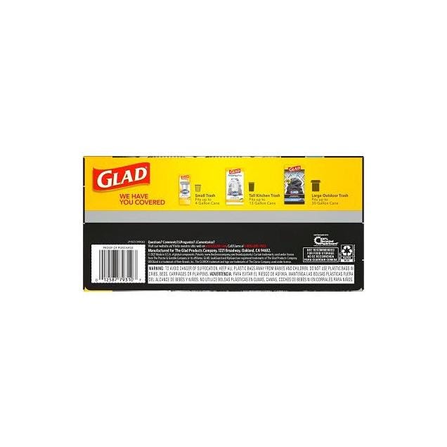Glad ForceFlex 25-Ct. 30-Gal. Odor Eliminating Drawstring Trash Bags - photo 4 Glad ForceFlex 25-Ct. 30-Gal. Odor Eliminating Drawstring Trash Bags - photo 4