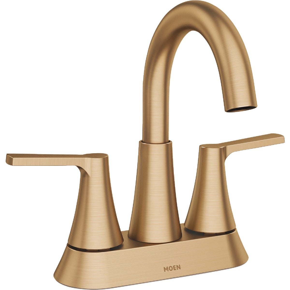 Moen Mikah 2-Handle High Arc Bathroom Faucet, Bronzed Gold Moen Mikah 2-Handle High Arc Bathroom Faucet, Bronzed Gold