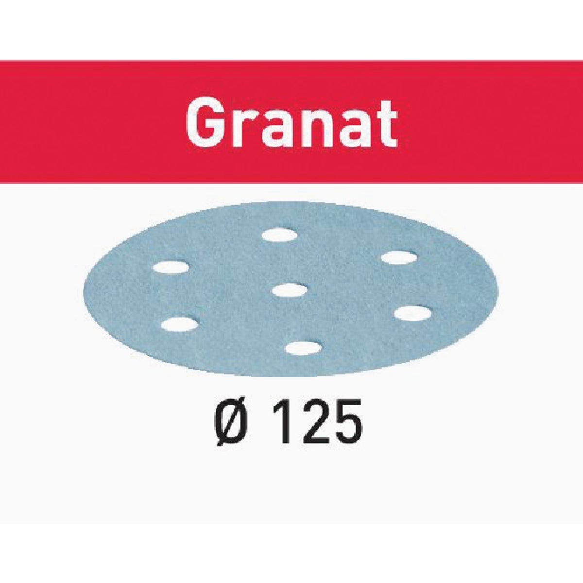 Festool STF D125/8 P180 GR/1000 Granat Vented Sanding Disc (100-Pack) - photo 2